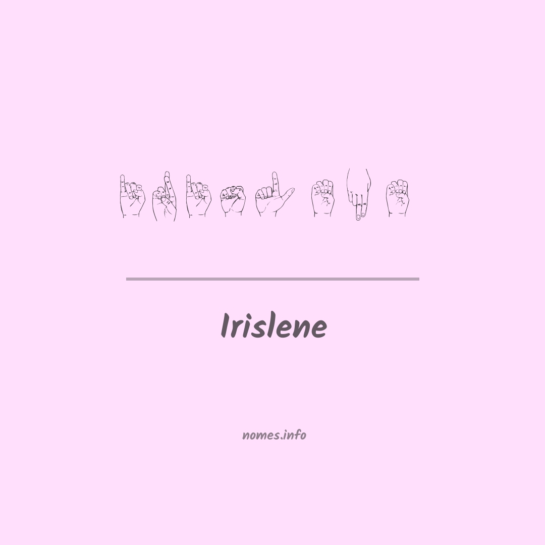 Irislene em Libras