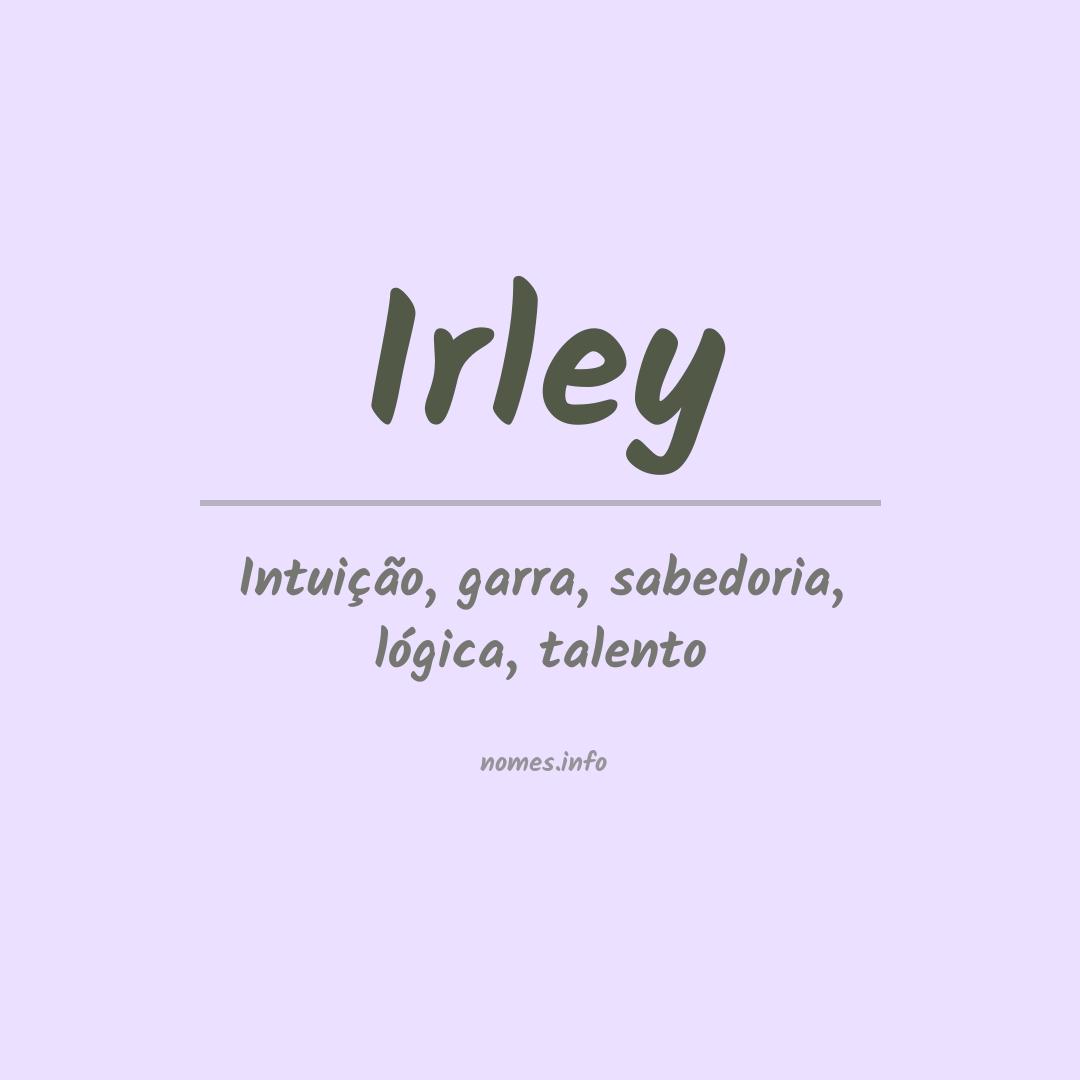 Significado do nome Irley