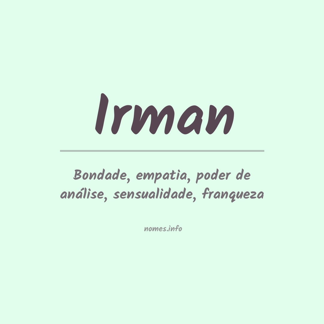 Significado do nome Irman