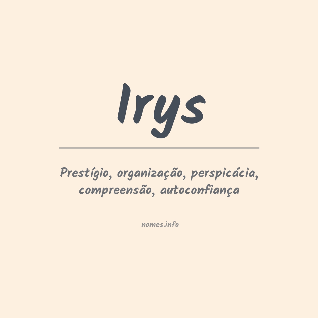 Significado do nome Irys