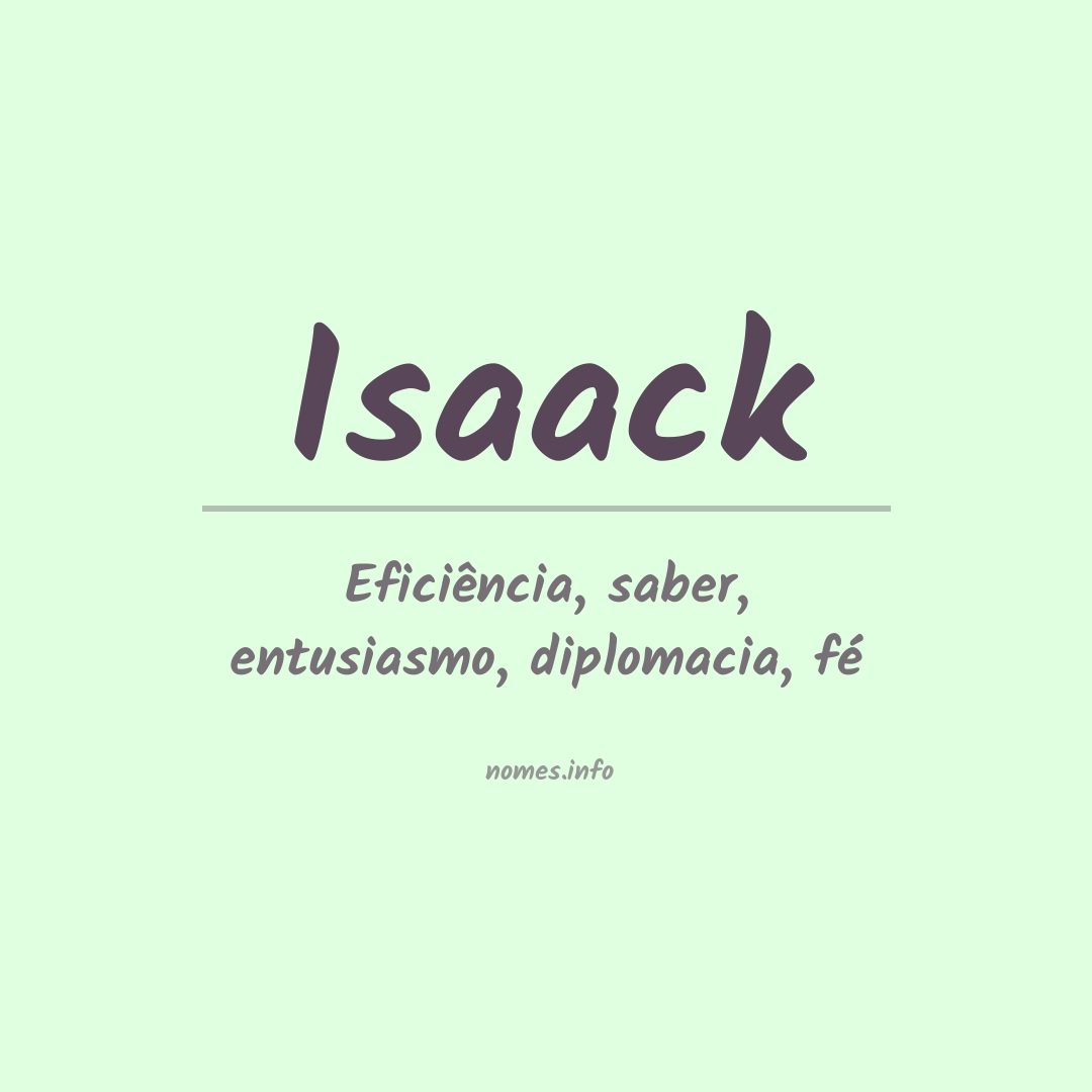 Significado do nome Isaack