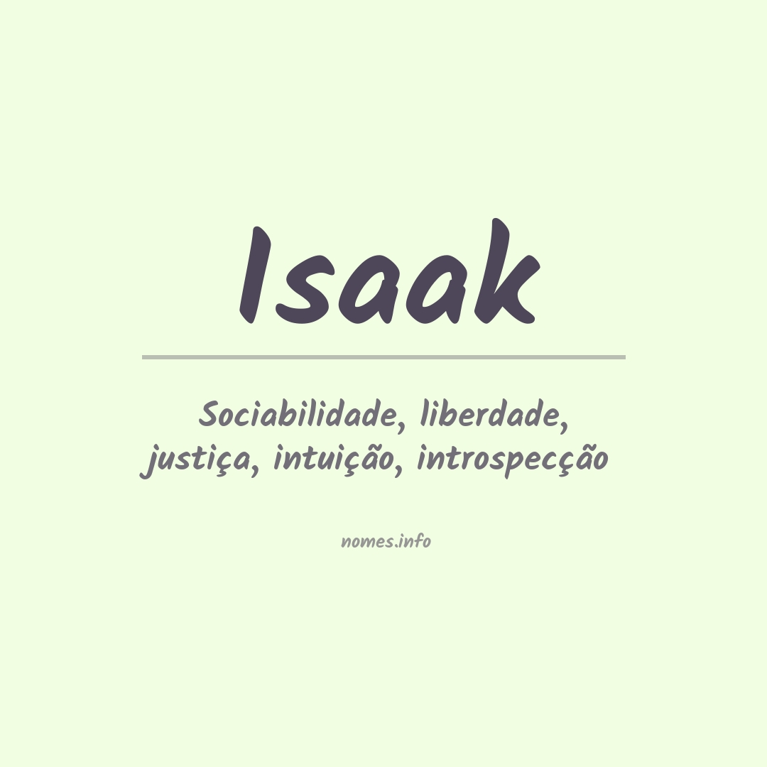 Significado do nome Isaak