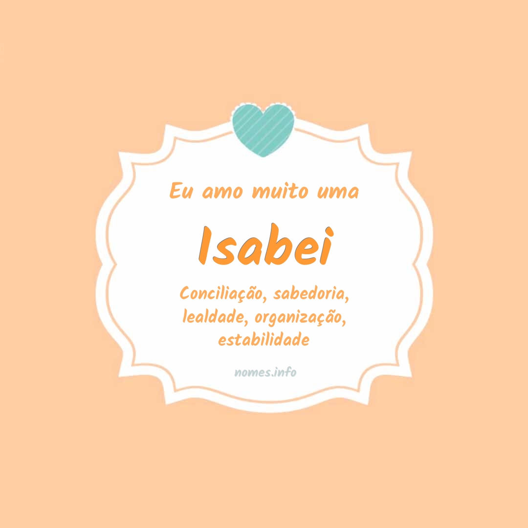 Eu amo muito Isabei