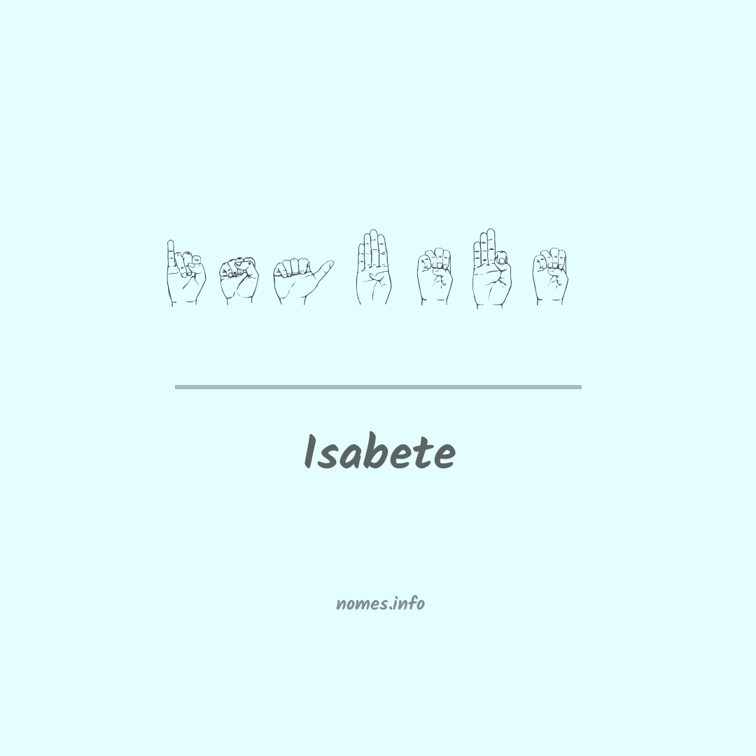 Isabete em Libras