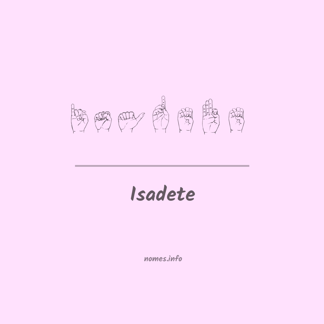 Isadete em Libras