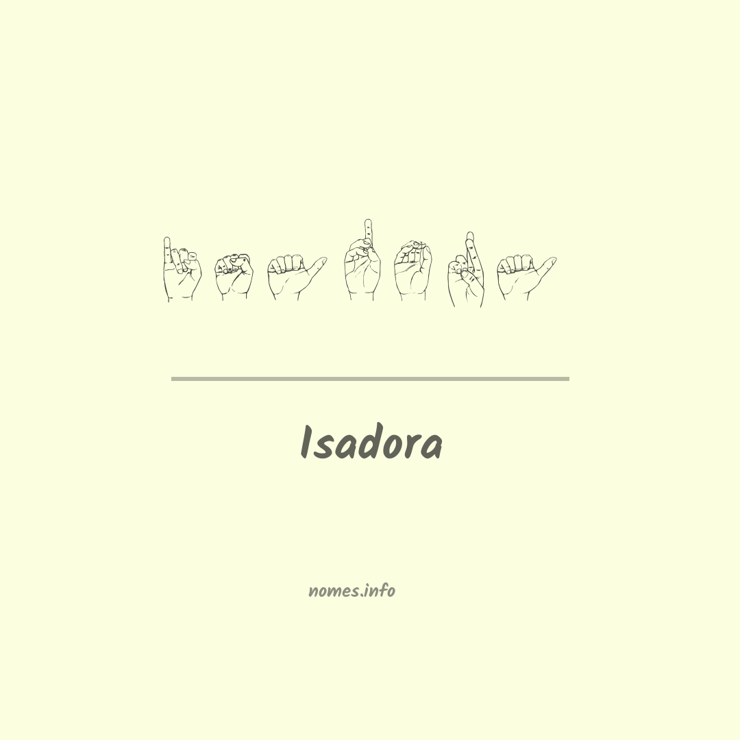 Isadora em Libras