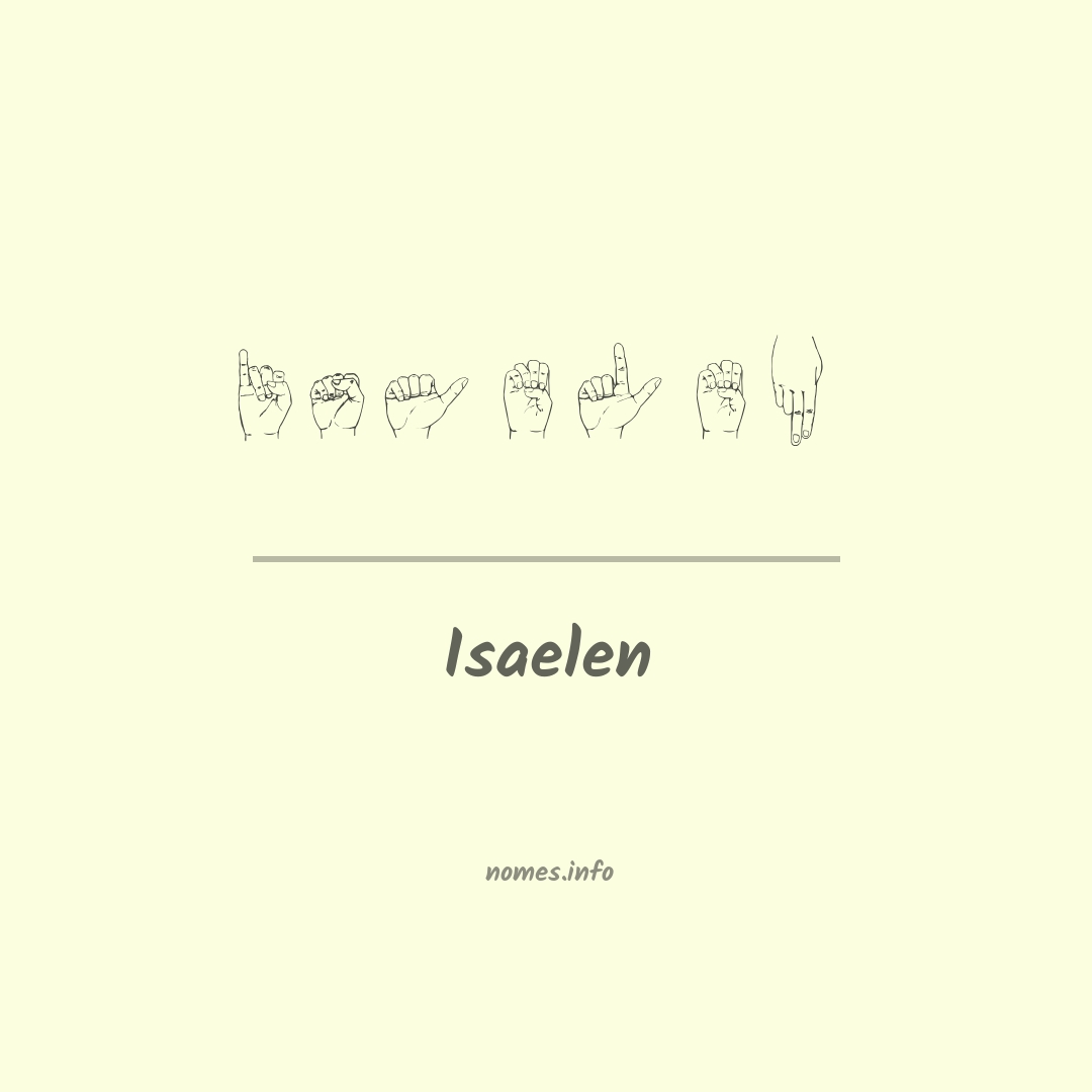 Isaelen em Libras