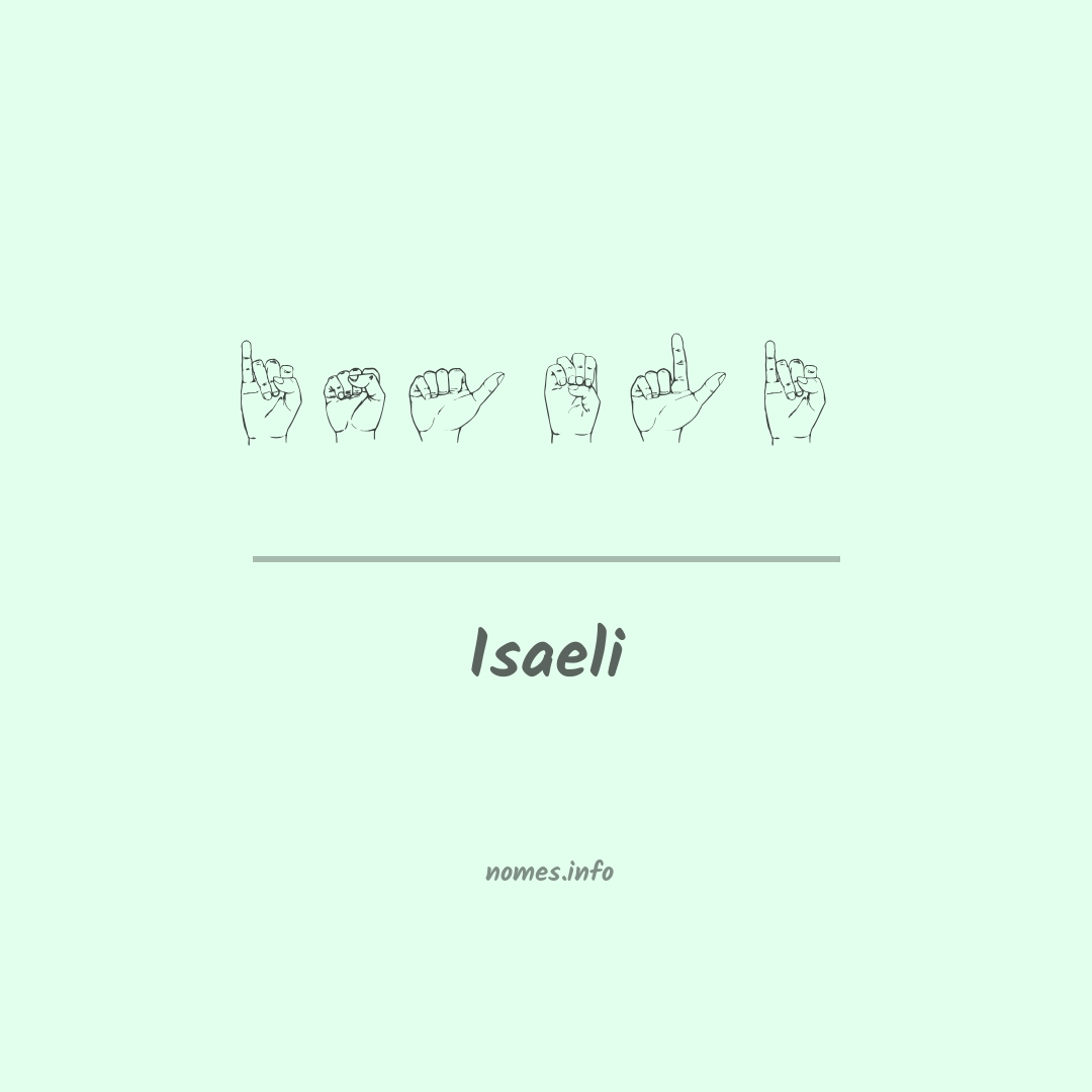 Isaeli em Libras