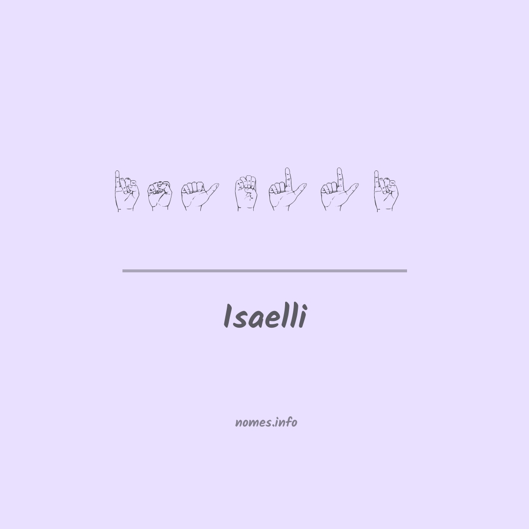 Isaelli em Libras