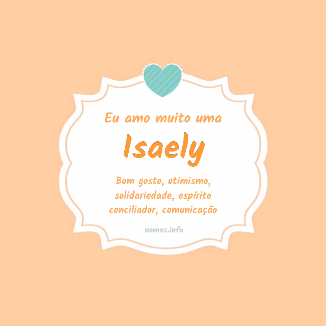 Eu amo muito Isaely
