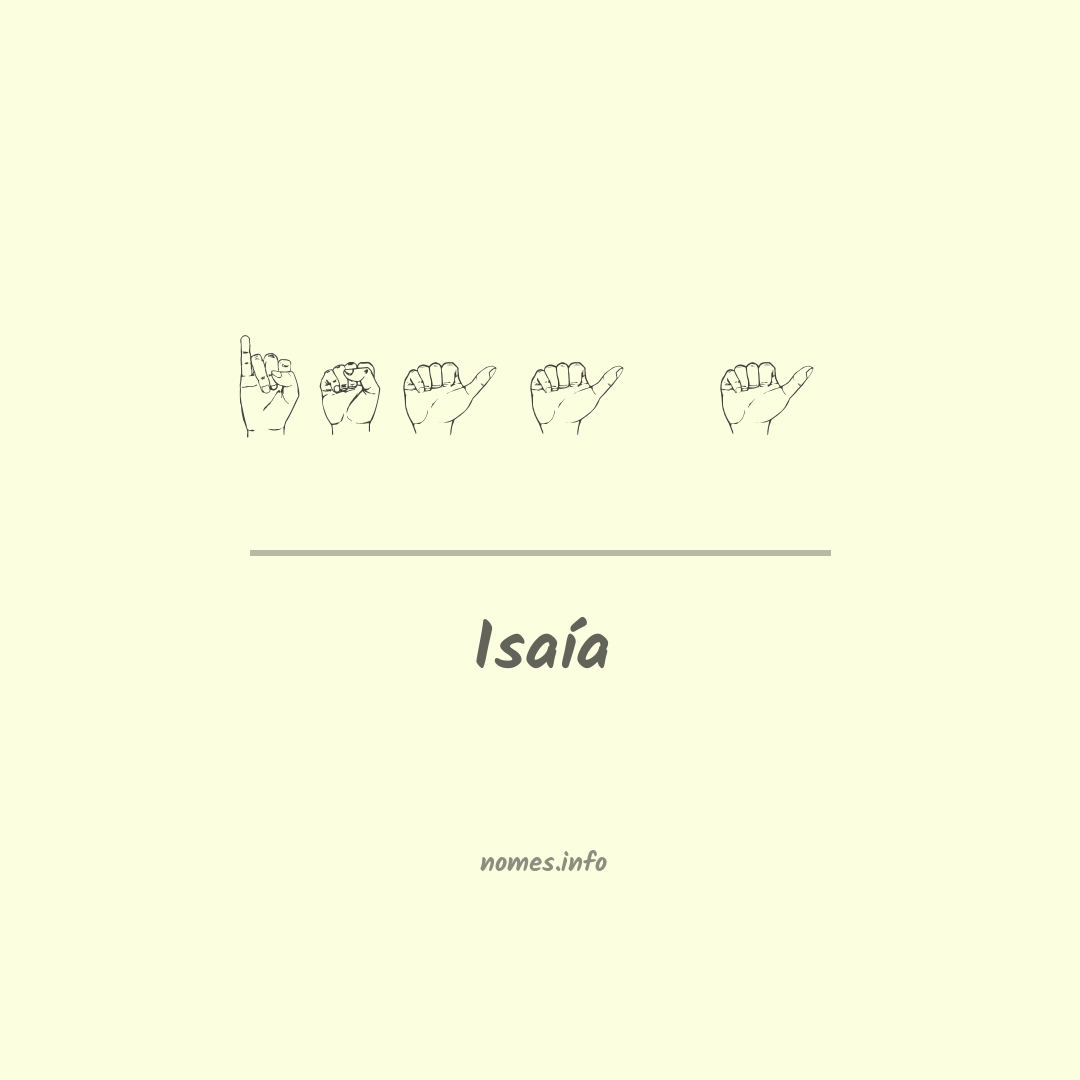 Isaía em Libras