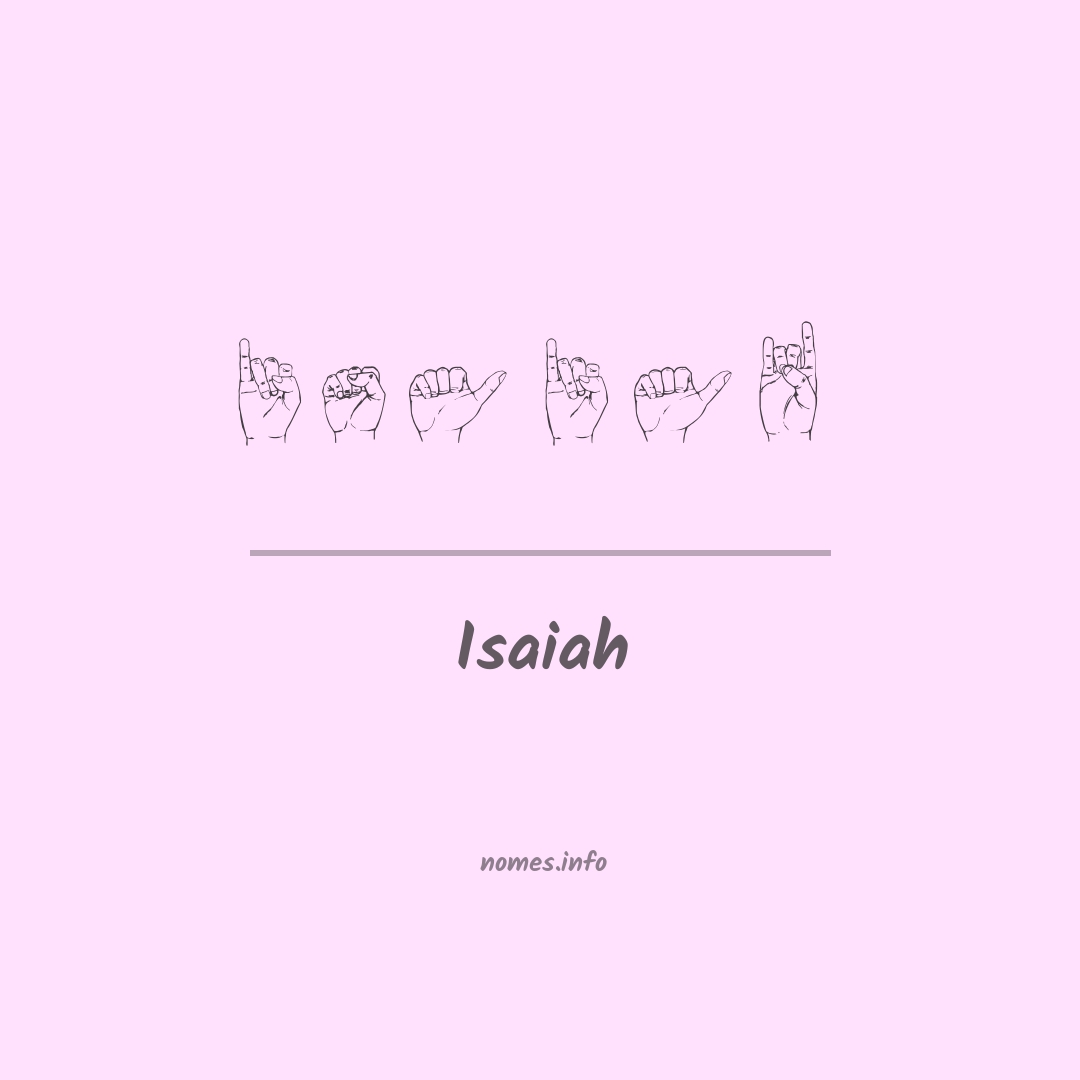 Isaiah em Libras