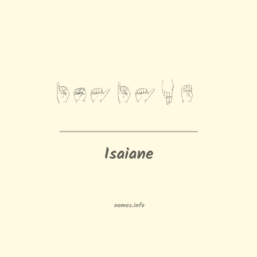 Isaiane em Libras