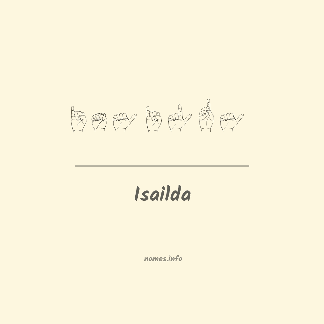 Isailda em Libras