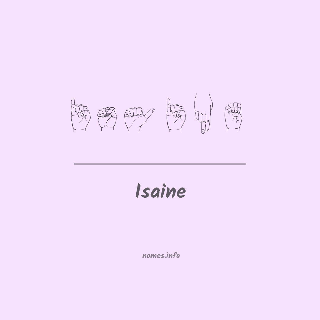 Isaine em Libras