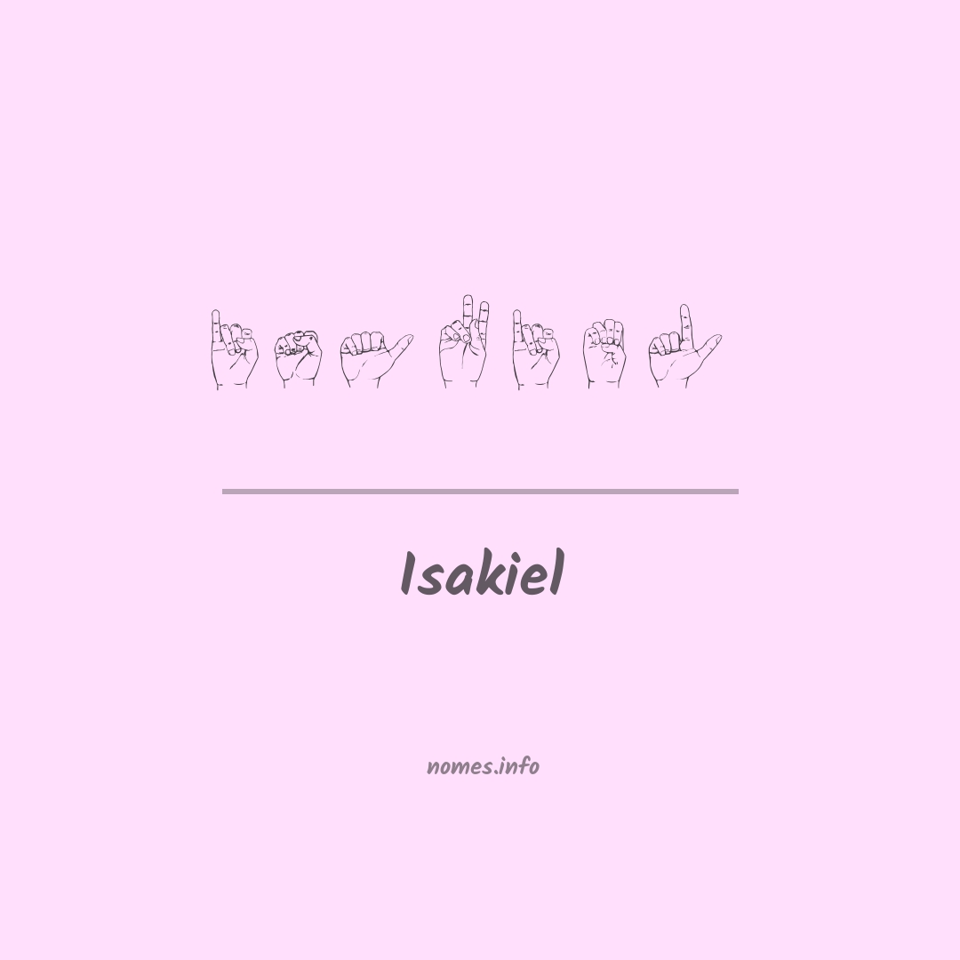 Isakiel em Libras