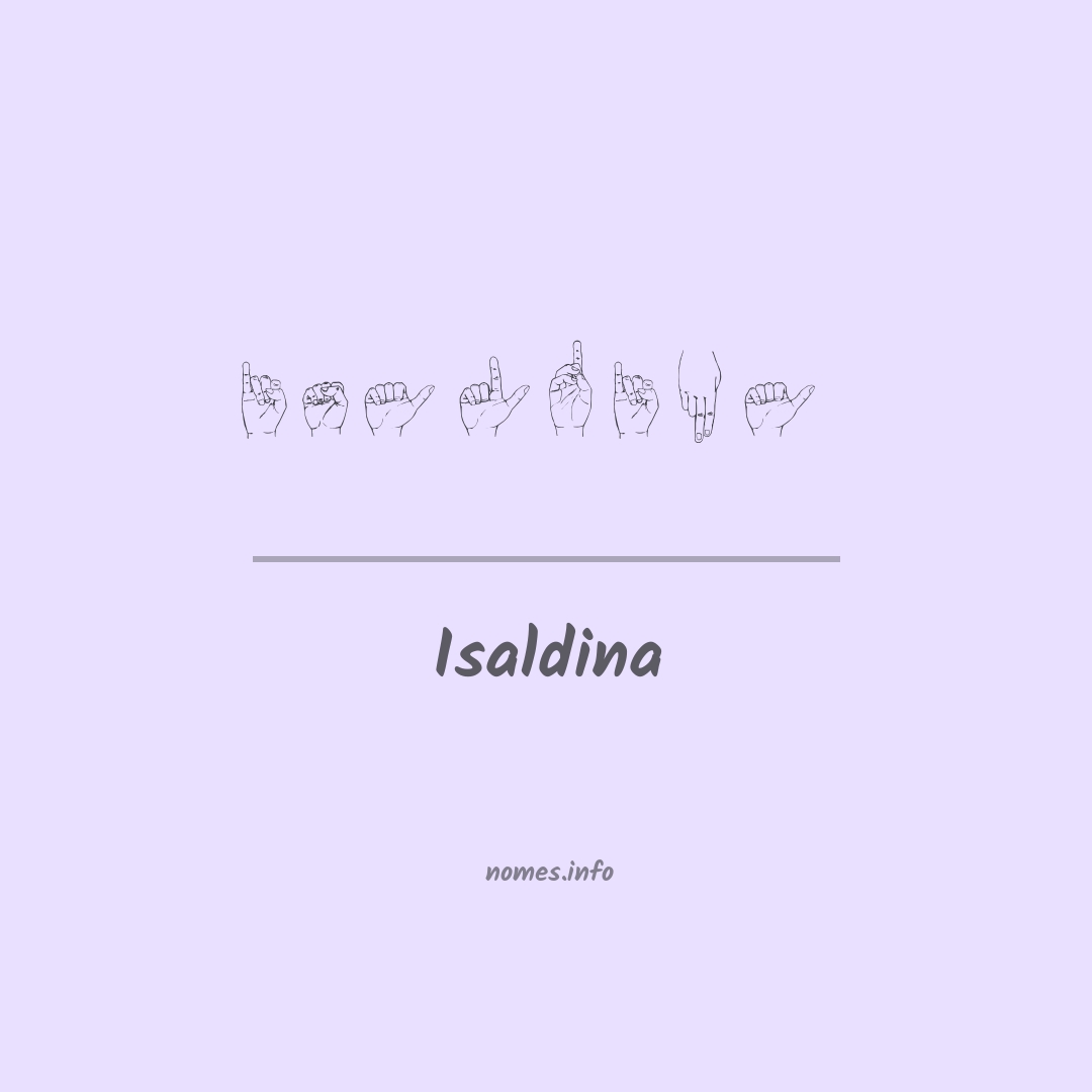 Isaldina em Libras