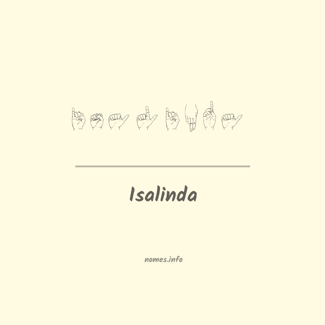 Isalinda em Libras