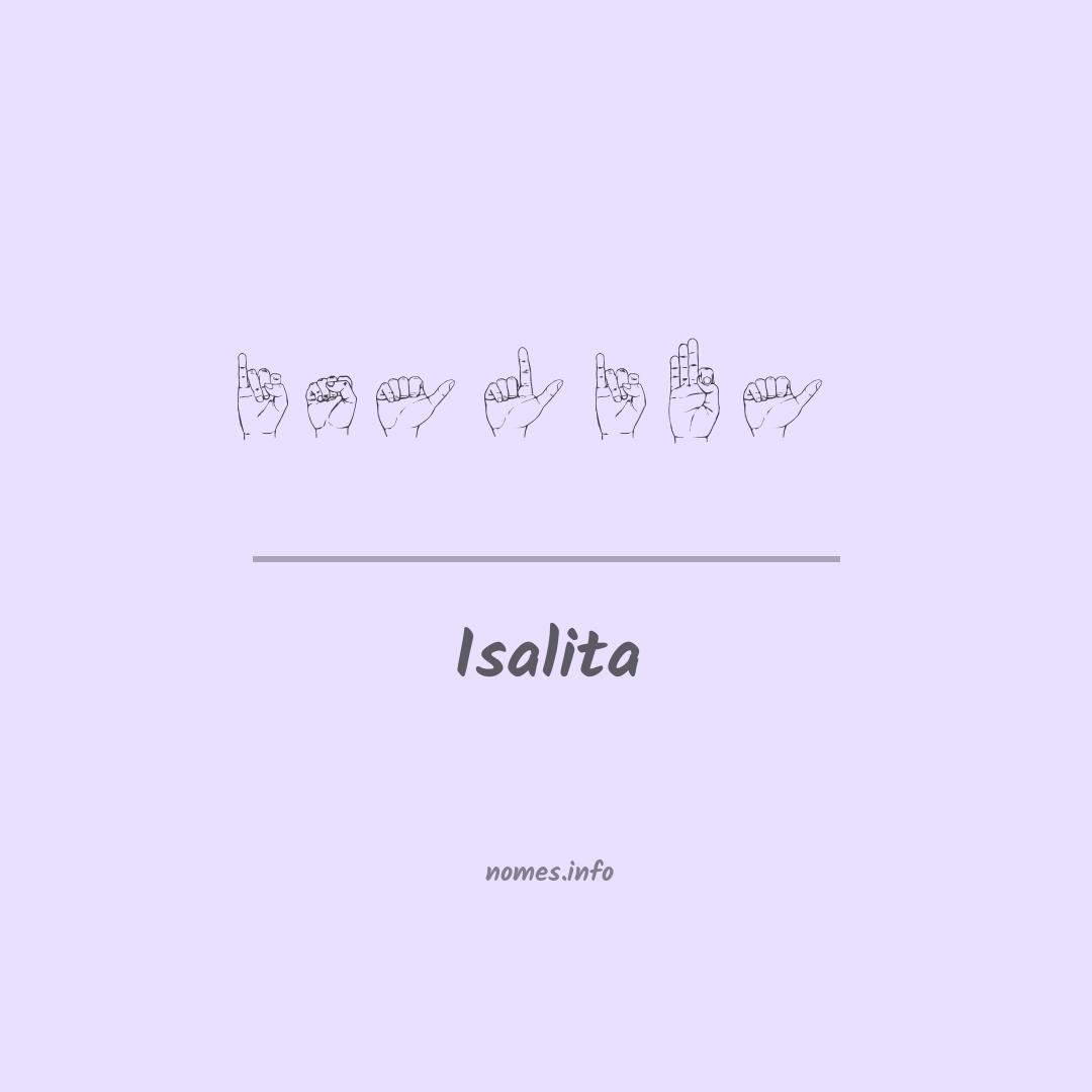 Isalita em Libras