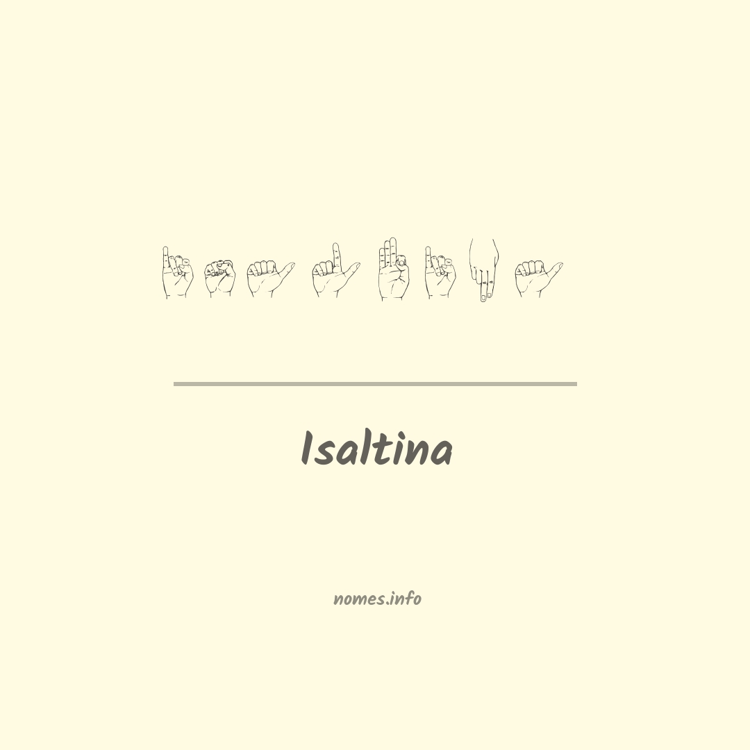 Isaltina em Libras