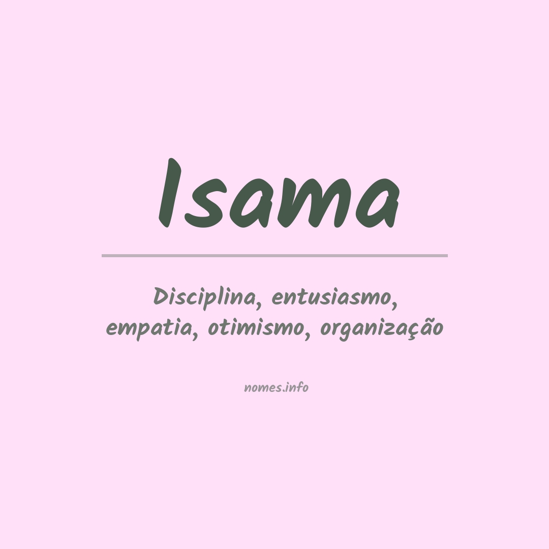 Significado do nome Isama