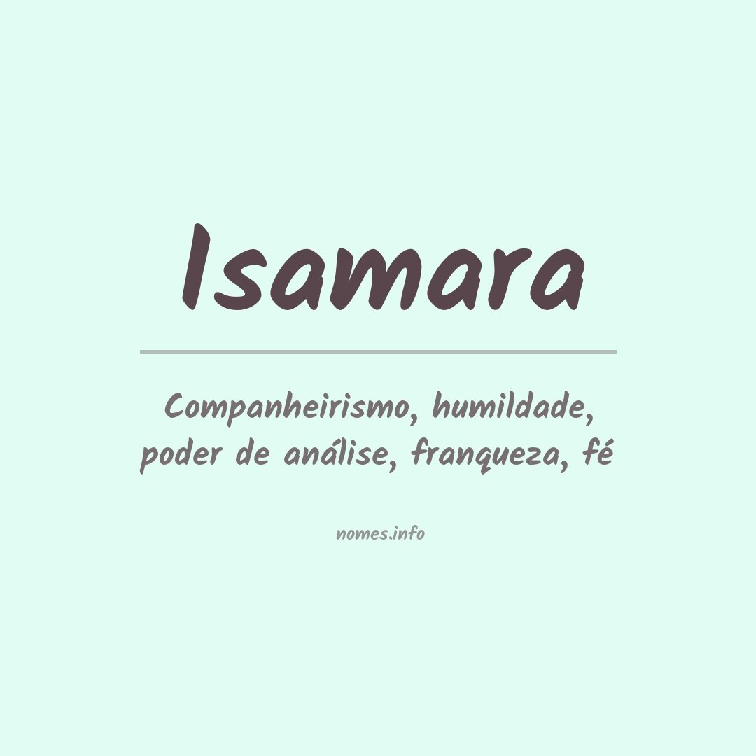 Significado do nome Isamara