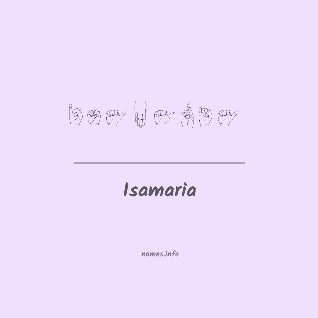 Isamaria em Libras