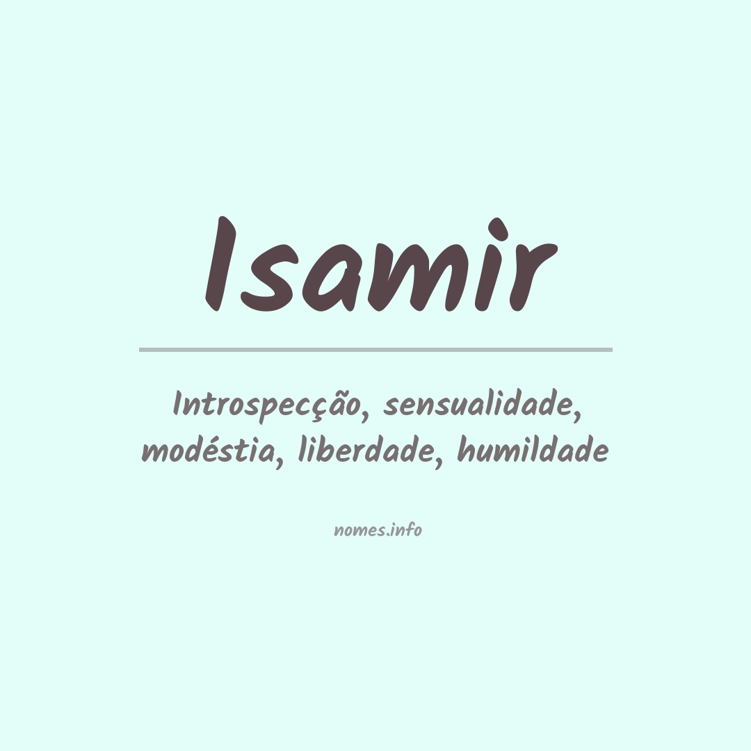 Significado do nome Isamir