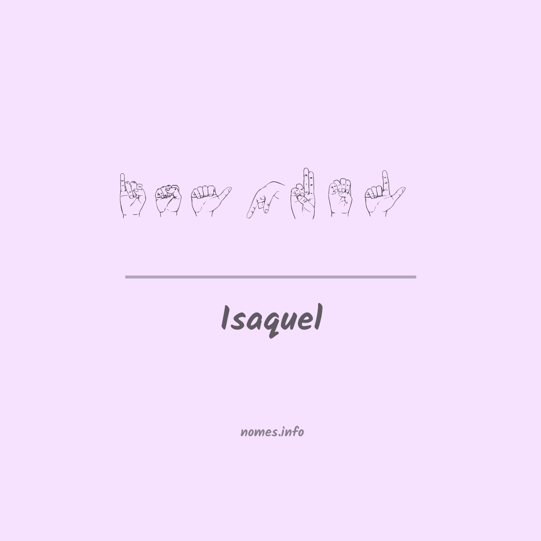 Isaquel em Libras