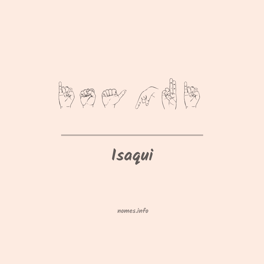 Isaqui em Libras