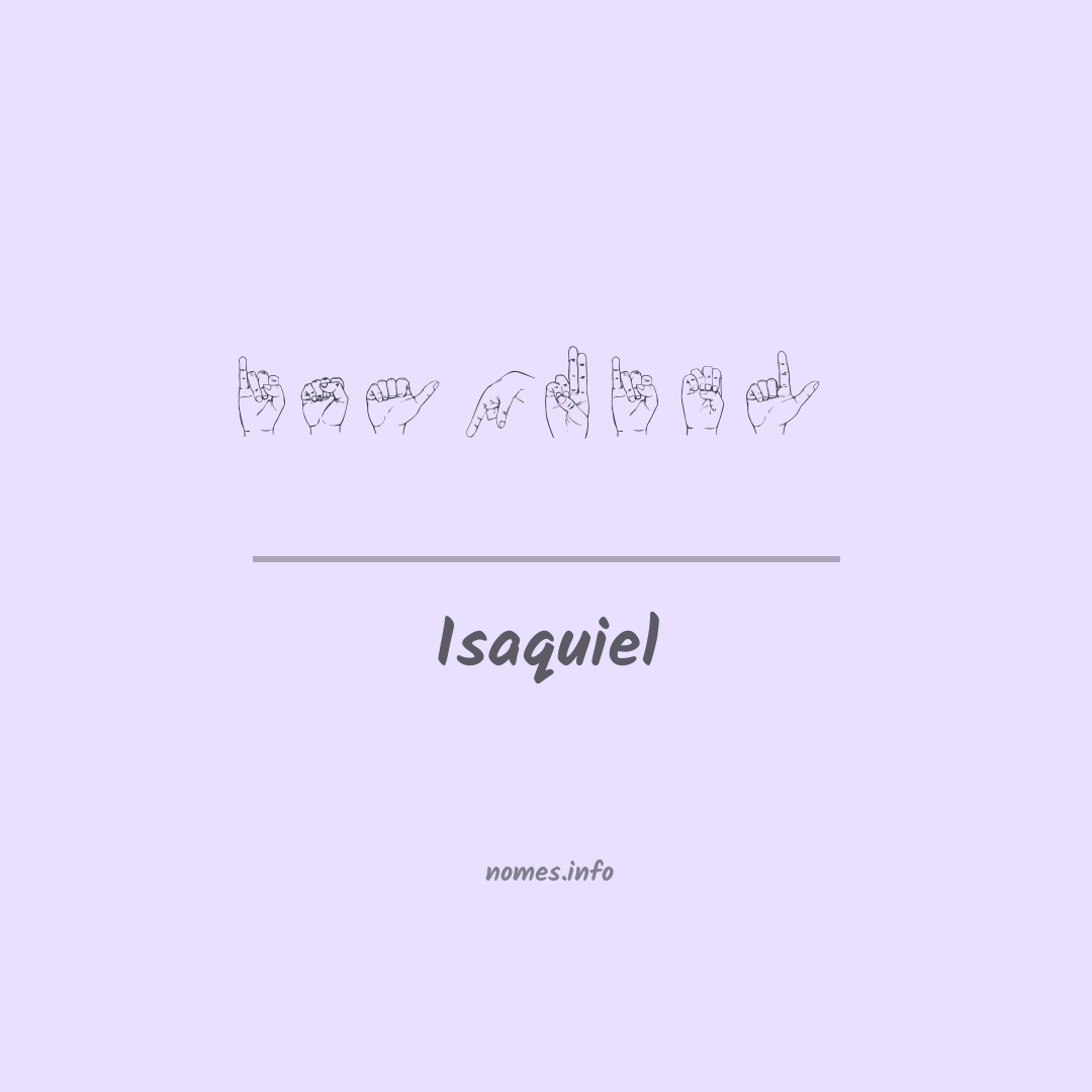 Isaquiel em Libras