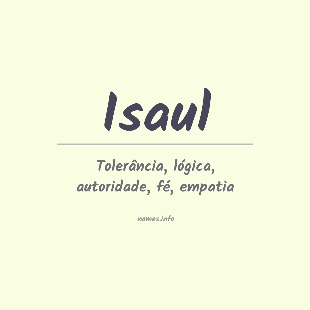 Significado do nome Isaul