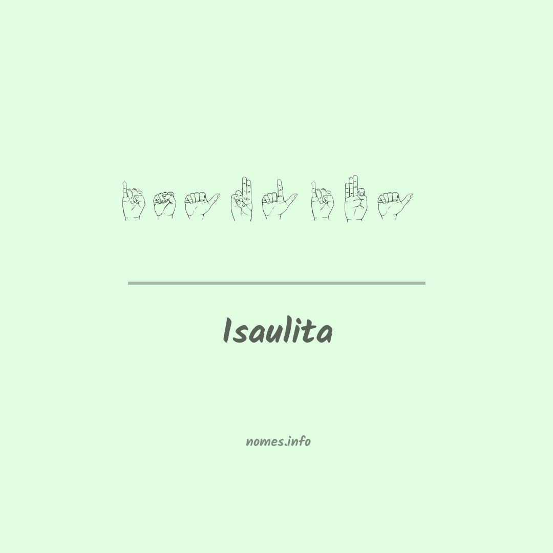 Isaulita em Libras