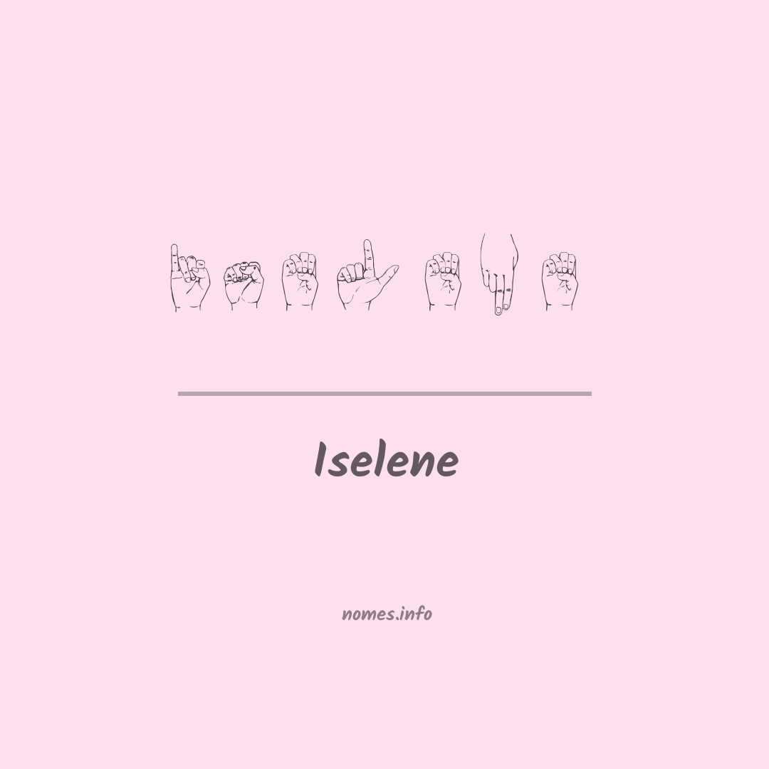 Iselene em Libras