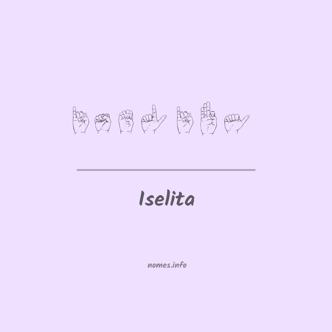 Iselita em Libras