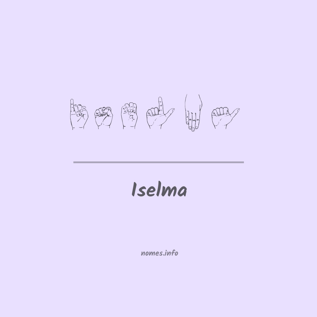 Iselma em Libras