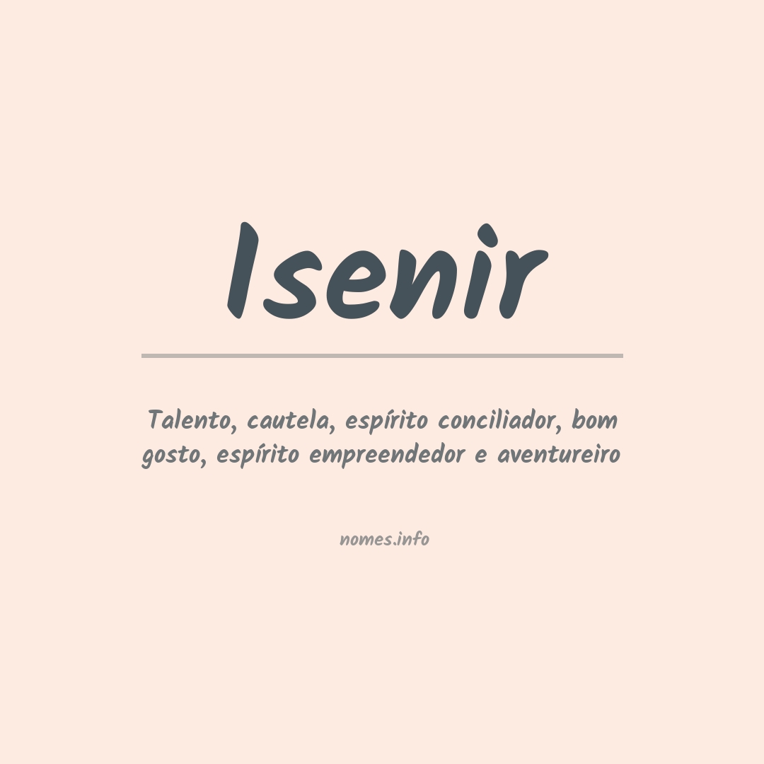Significado do nome Isenir