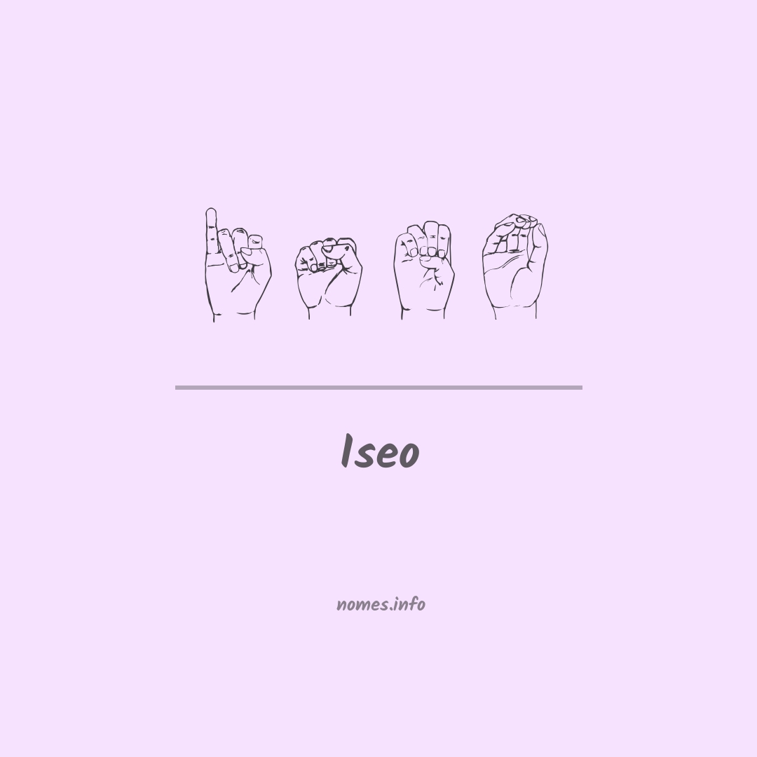 Iseo em Libras