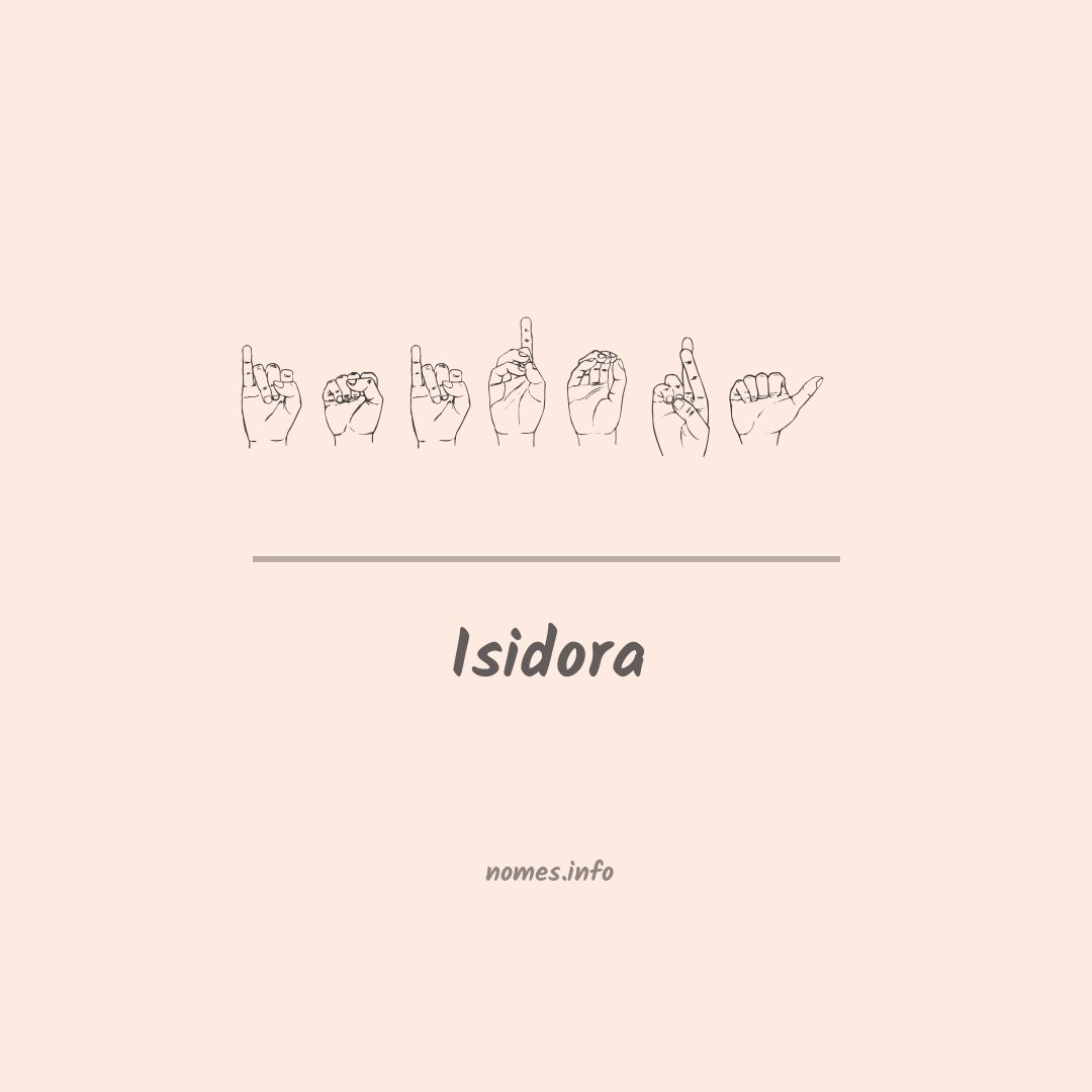 Isidora em Libras