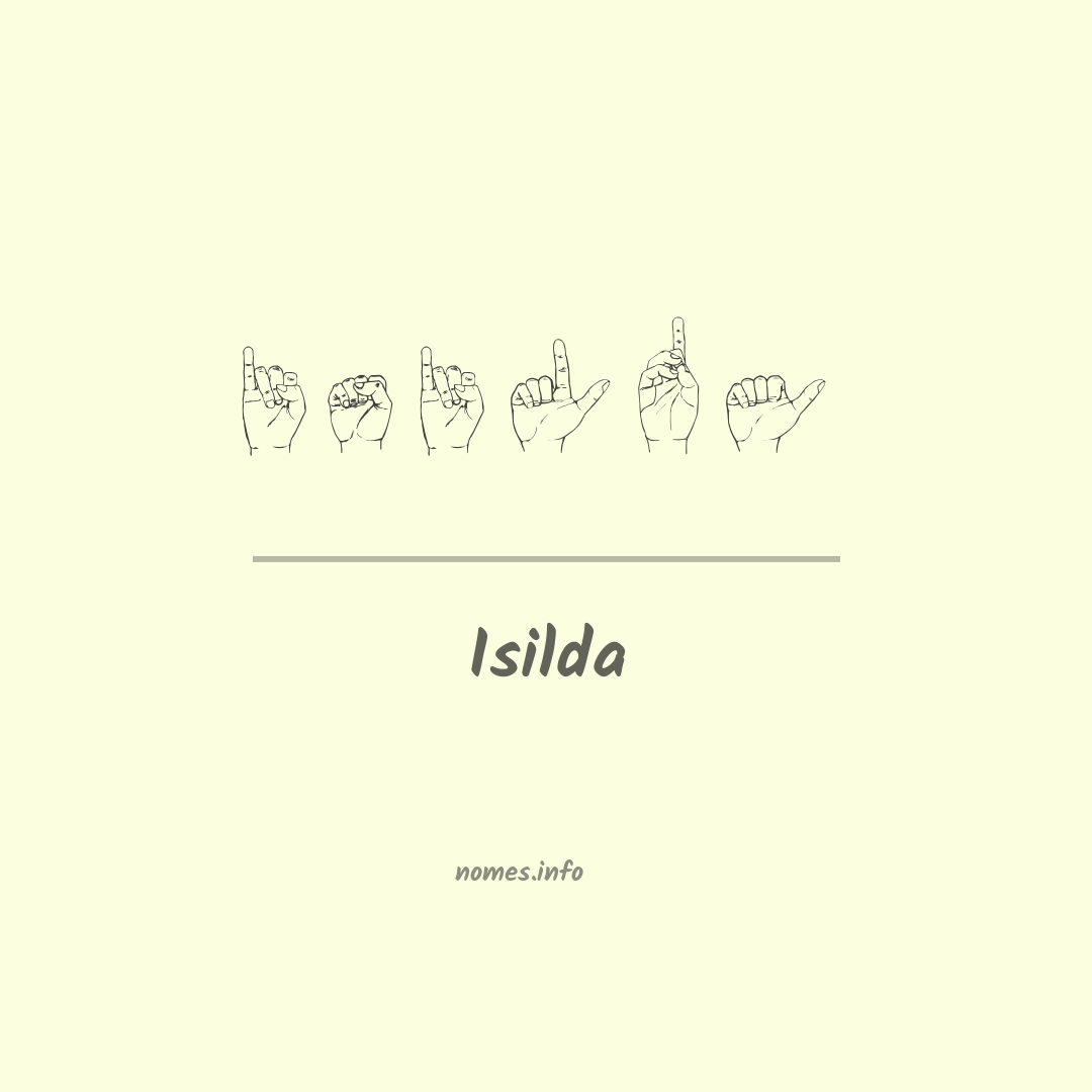 Isilda em Libras
