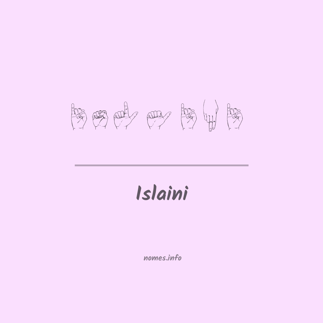 Islaini em Libras