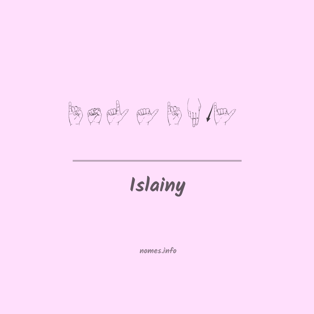 Islainy em Libras