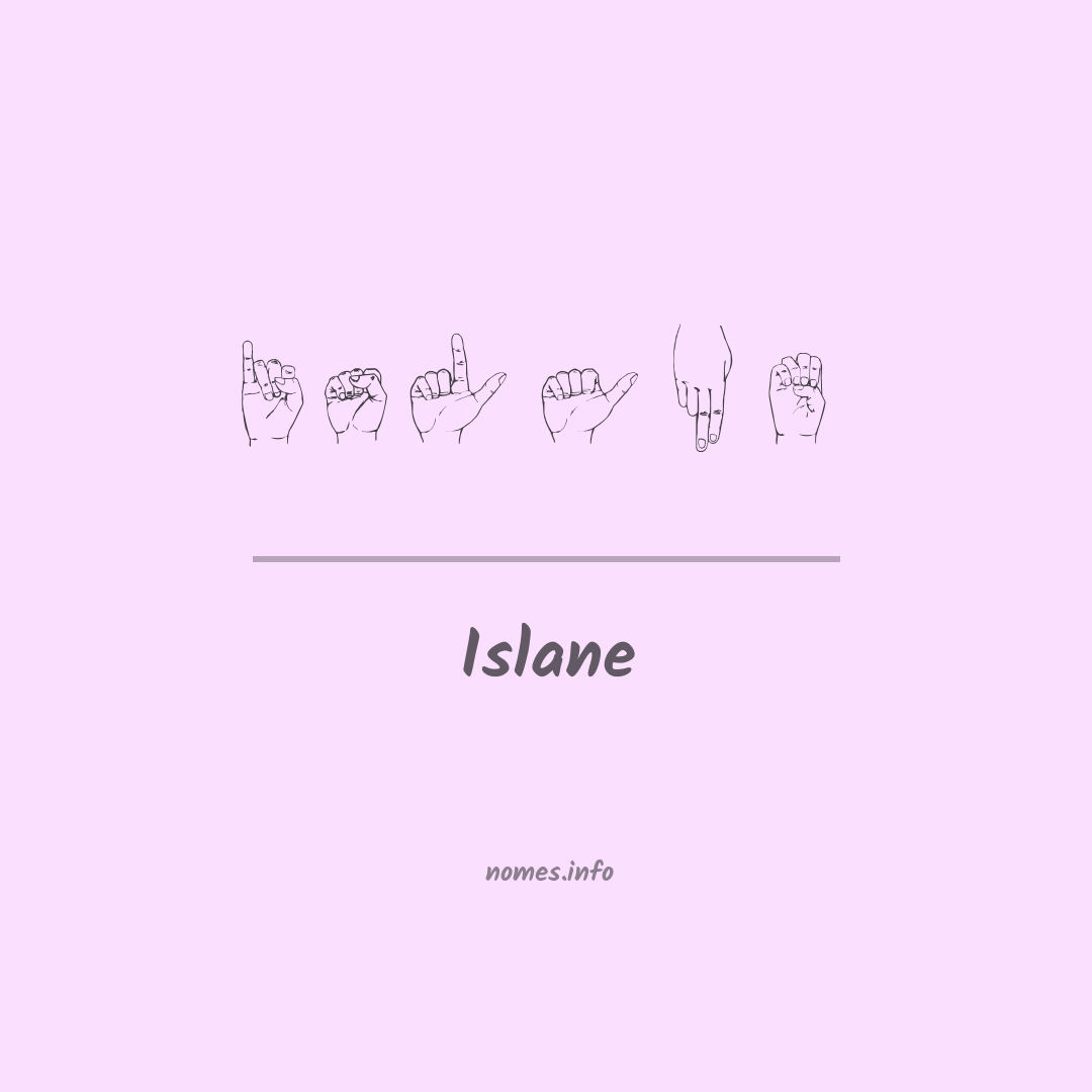 Islane em Libras