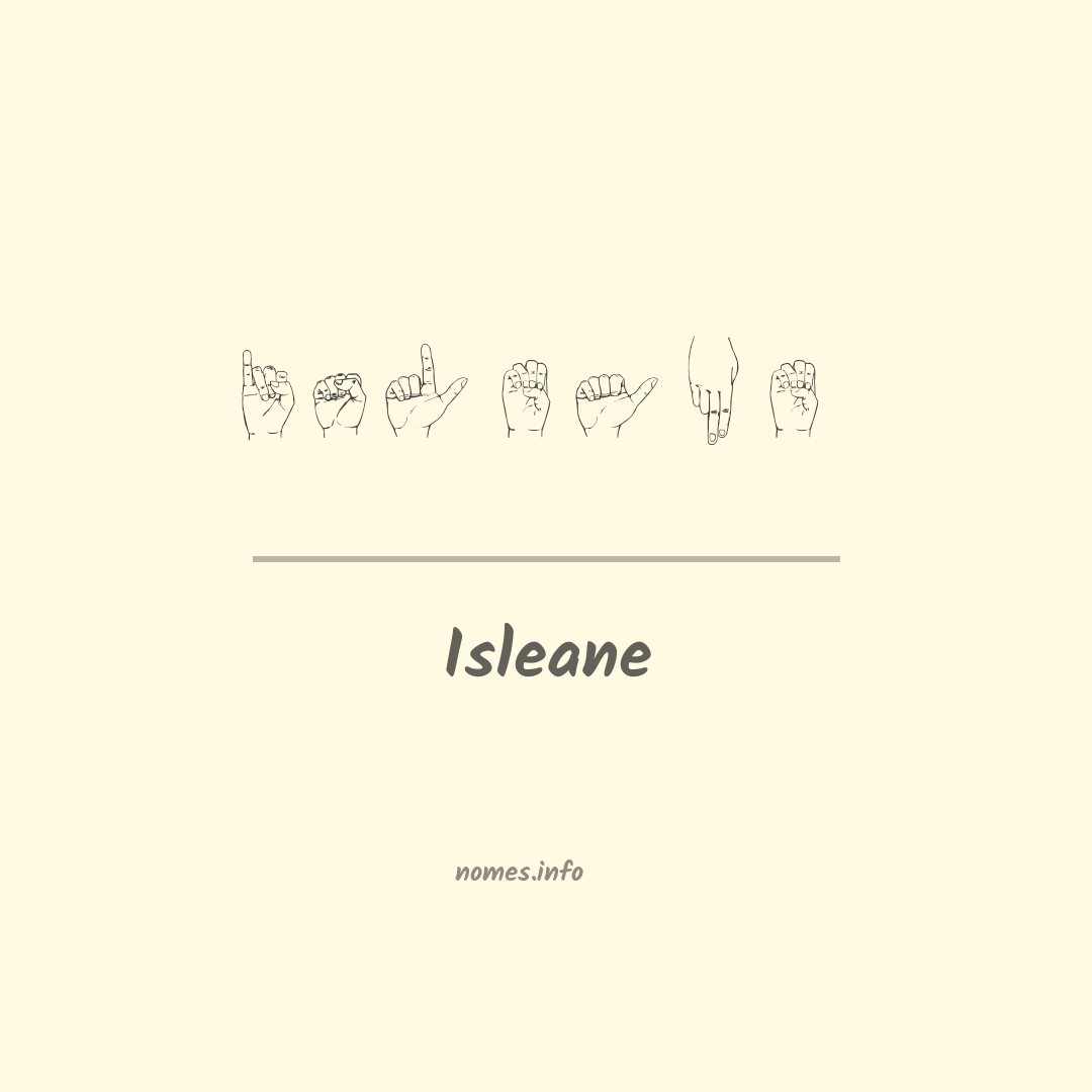 Isleane em Libras