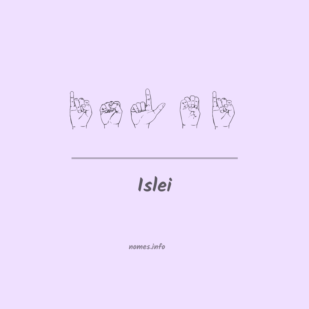 Islei em Libras