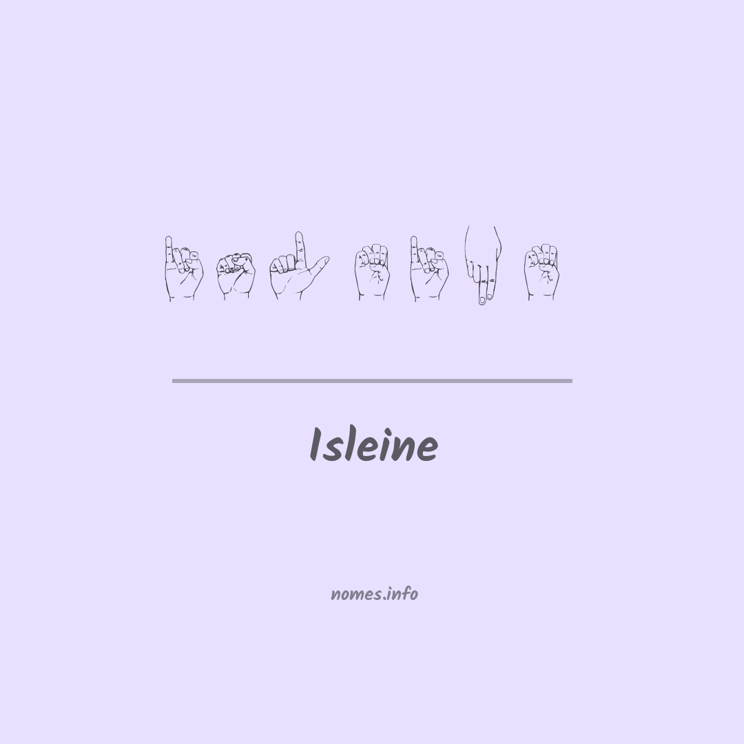 Isleine em Libras