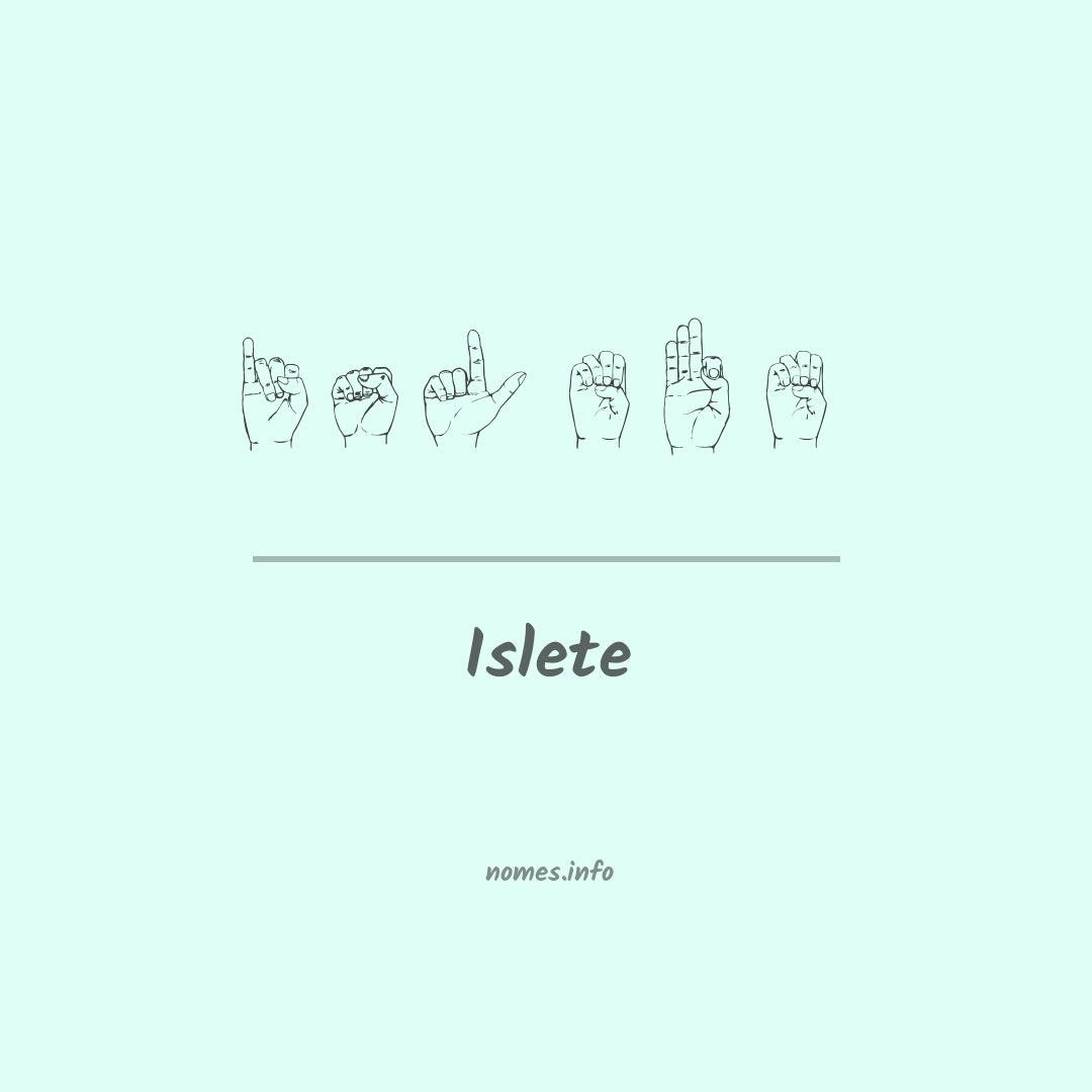 Islete em Libras