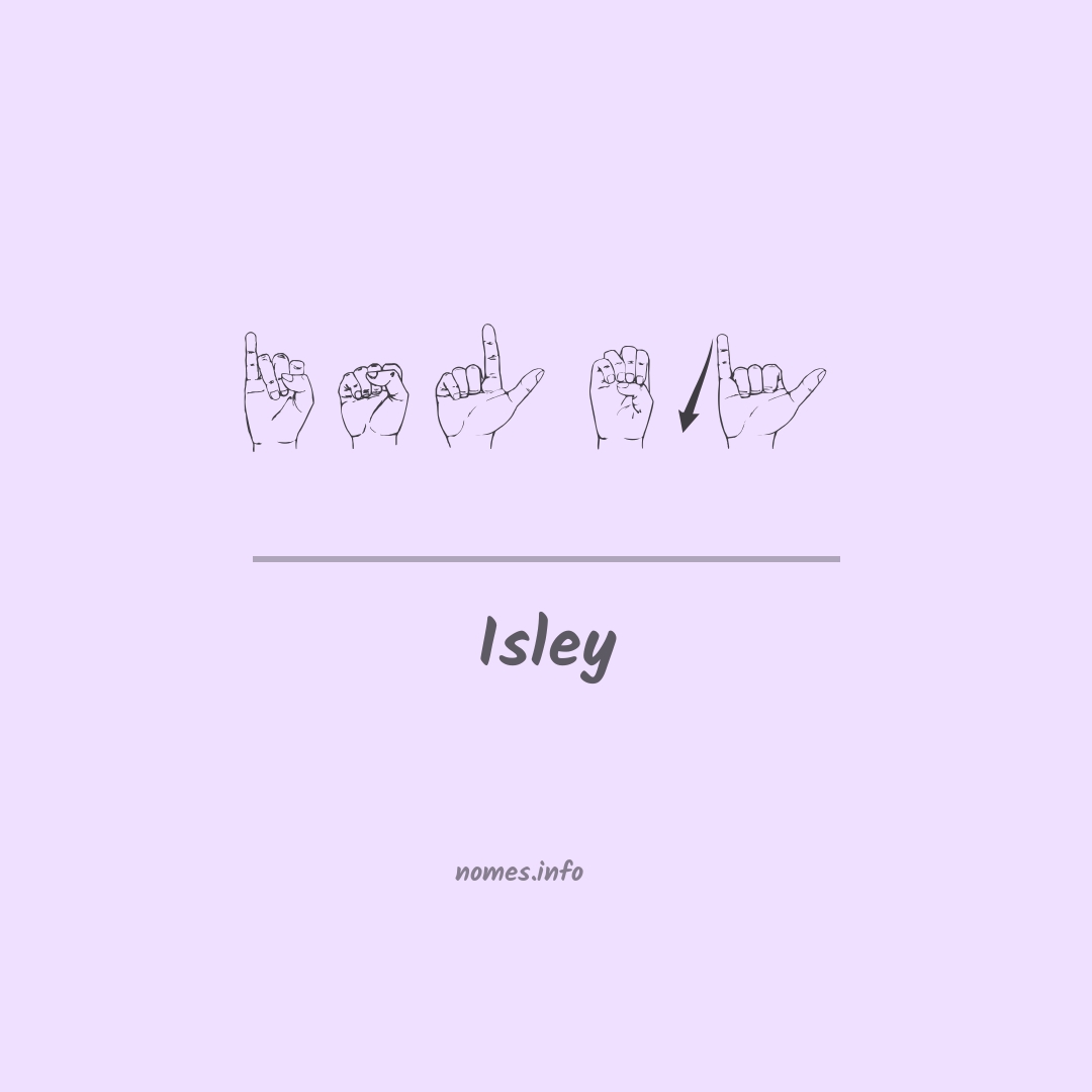 Isley em Libras