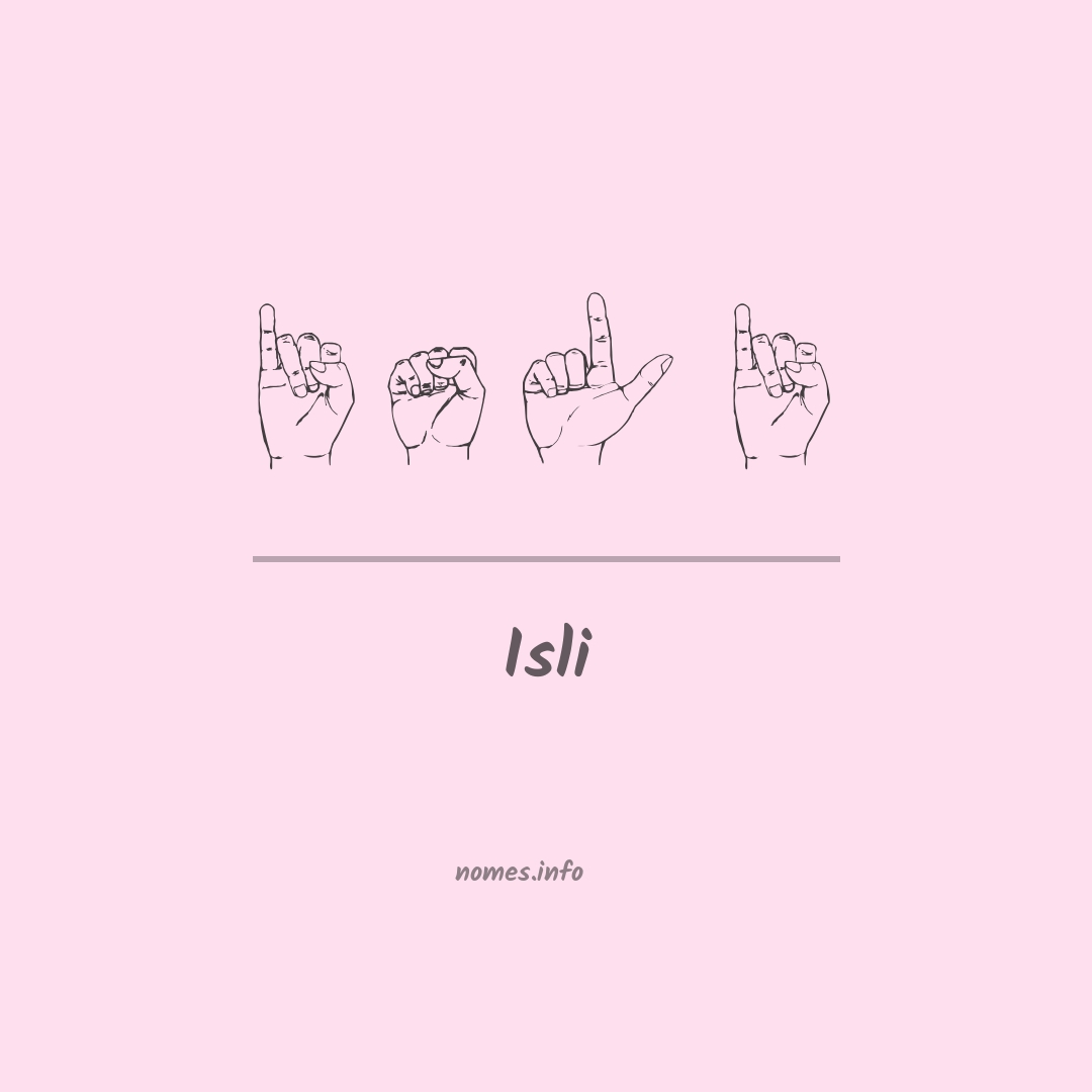 Isli em Libras