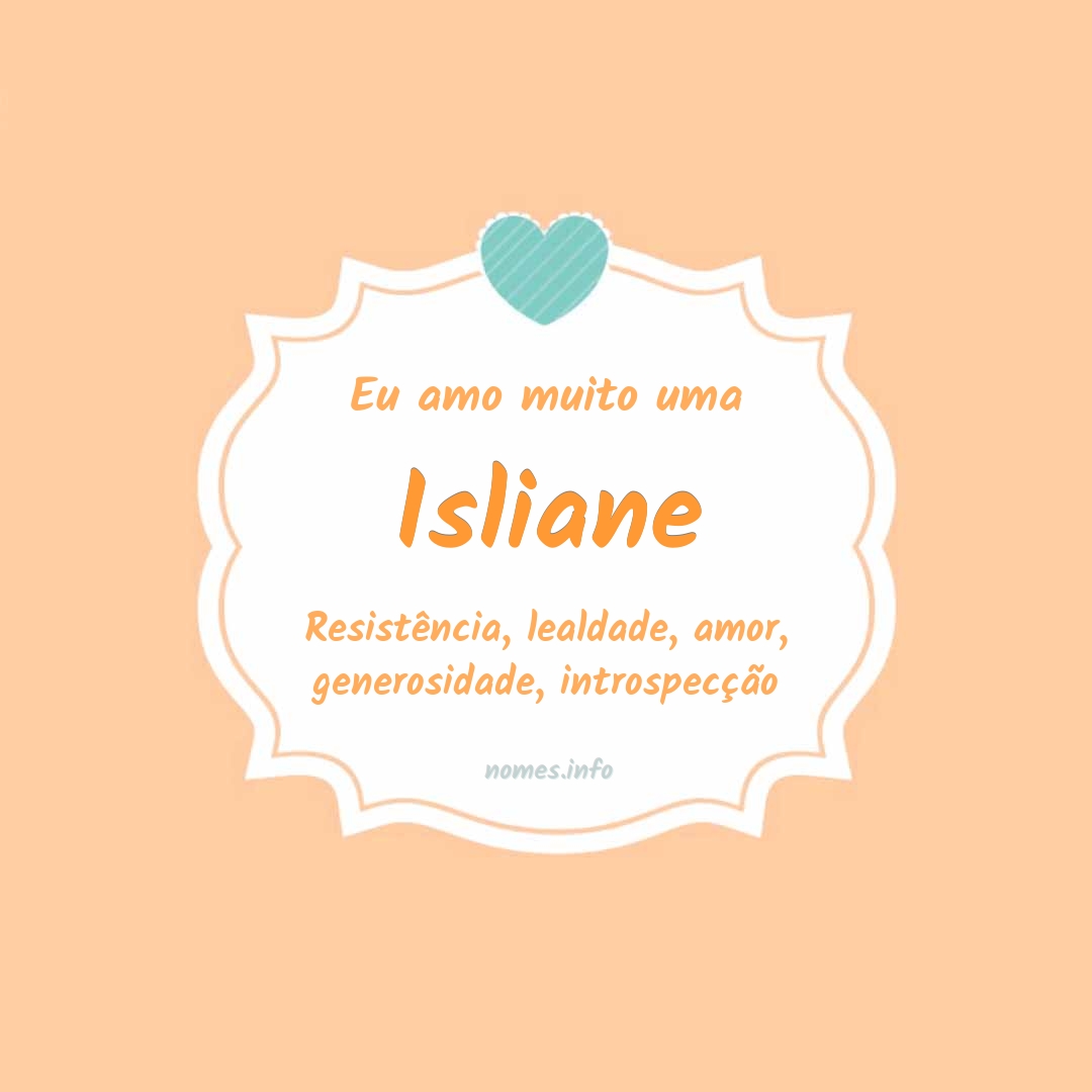 Eu amo muito Isliane
